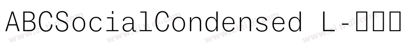 ABCSocialCondensed L字体转换